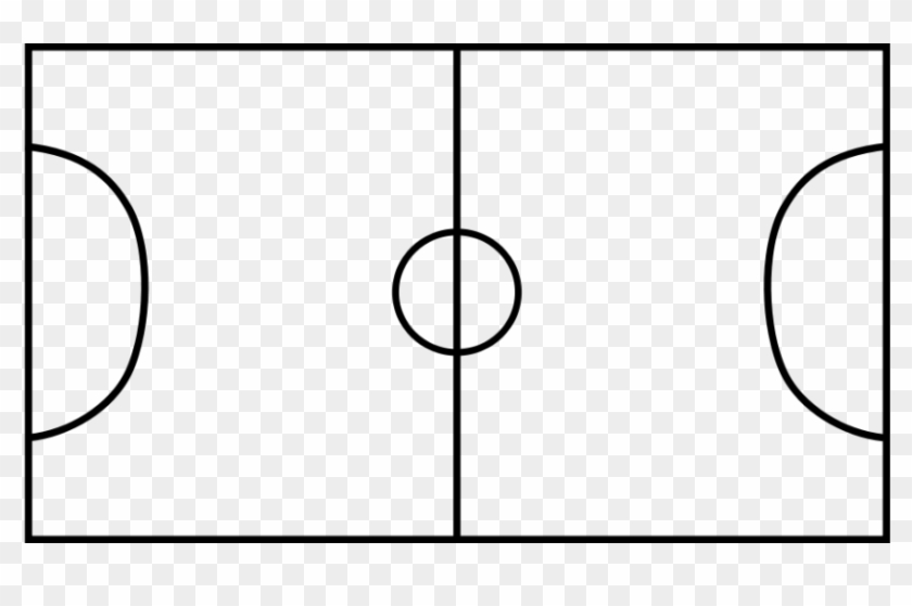 Football Field Clipart Black And White Free - Campo Futebol Branco E Preto #240702