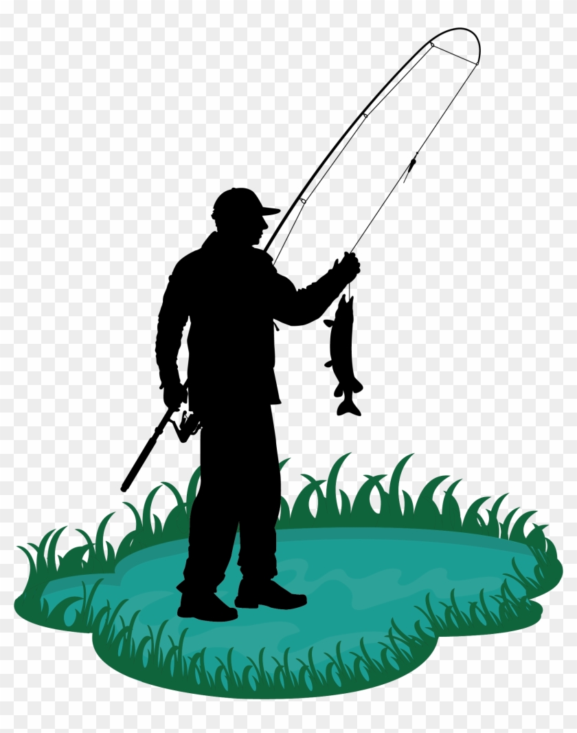 Fishing Rod Cartoon Fisherman Clip Art - Man Fishing Cartoon #240703