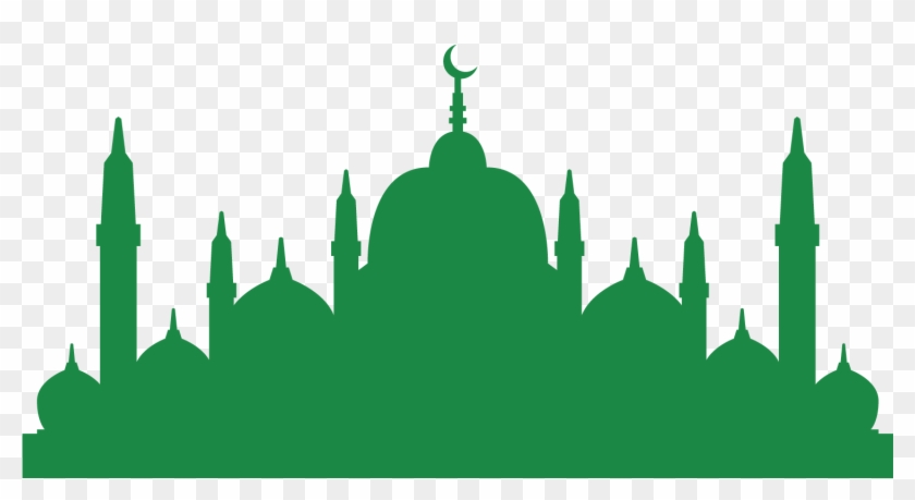 University Of Padova Salah Mosque Ramadan - Mosque Silhouette Green #240708