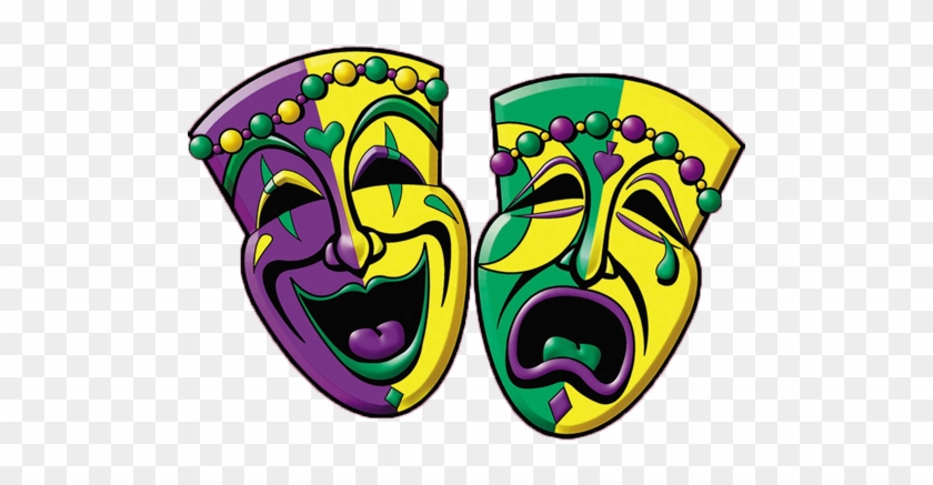 Mardi Gras Snacks - Mardi Gras Comedy Tragedy Masks #240728