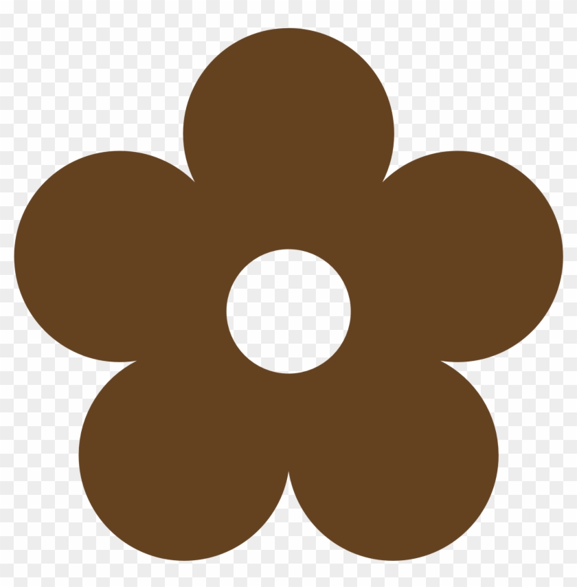 Brown Flower Clipart - Flower Clipart Color #240787