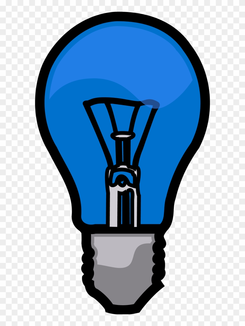 Light Bulb - Clip Art Blue Light Bulb #240836