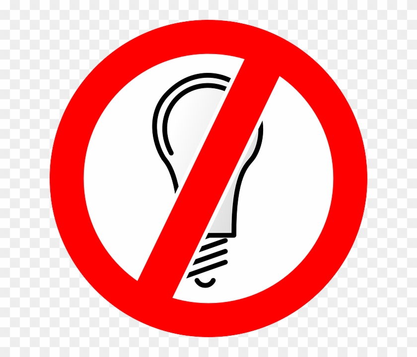 Residential Electricity Disconnected - Light Bulb Clip Art #240926