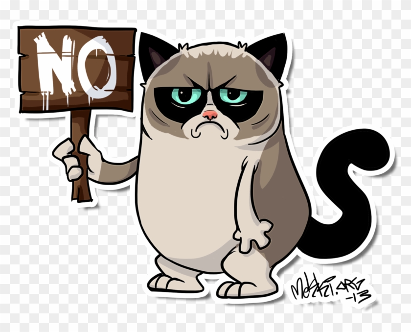 Grumpycat By Mekki On Deviantart - Grumpy Cat Cartoon #240957