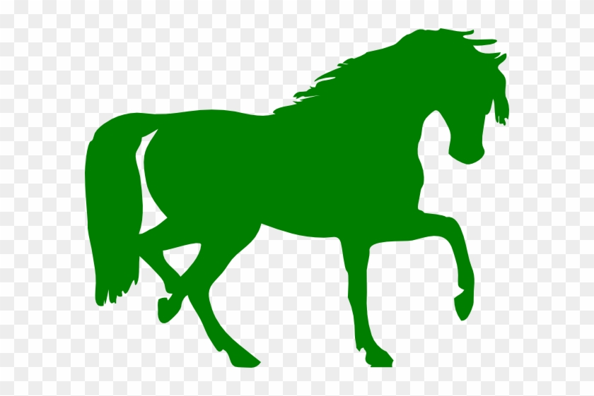 Green Horse Clip Art At Clker - Horse Silhouette Clip Art #240966