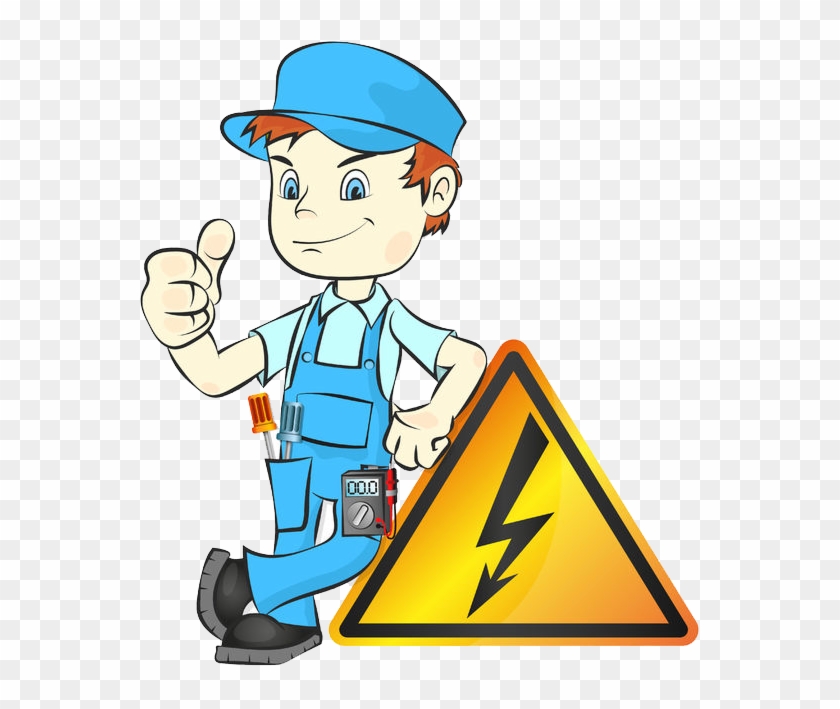Electrical Safety Checks - Electrician Cartoon #240972