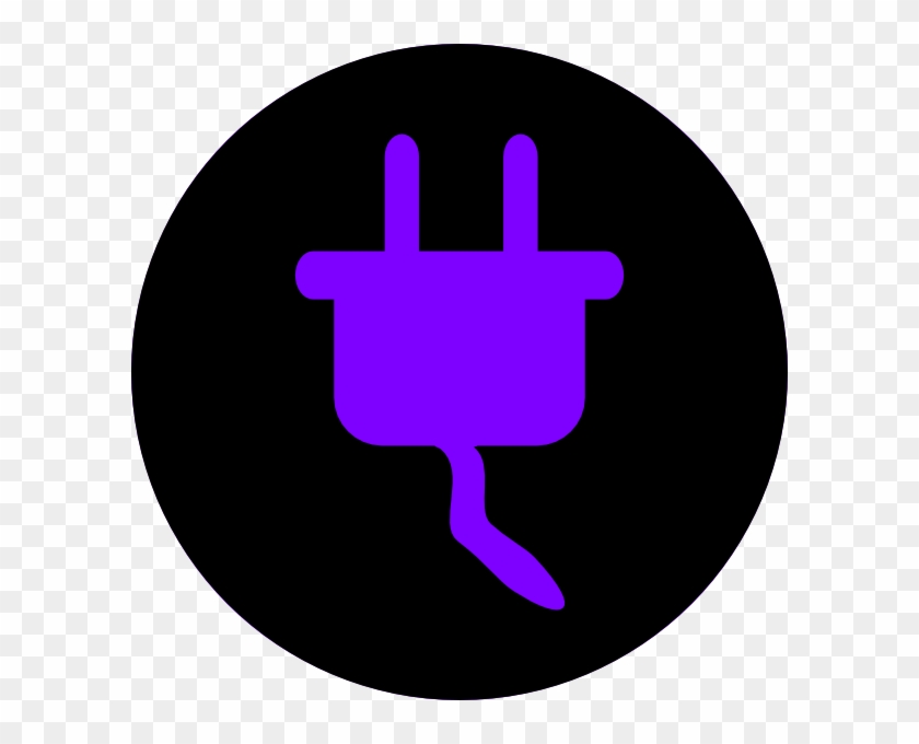 Electricity Black-purple Clip Art At Clker - Bus Symbol #240982