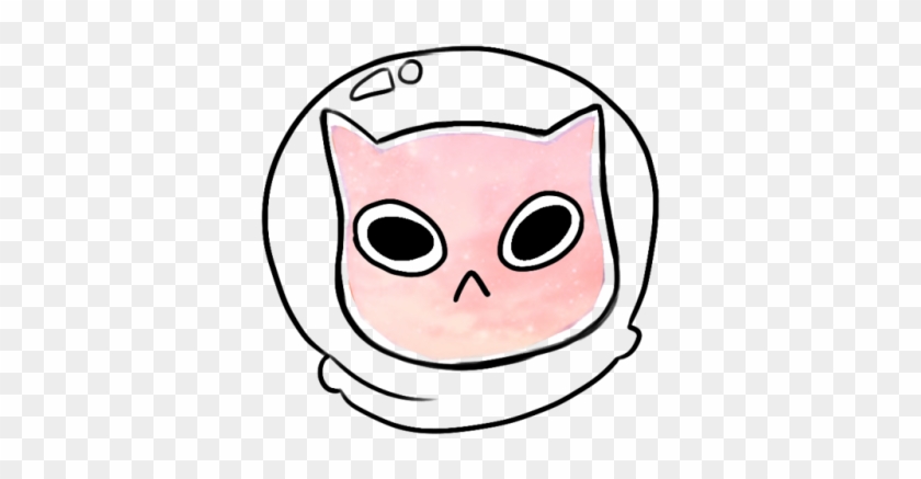 A Transparent Space Cat For You All - Space Cat Drawing #241014