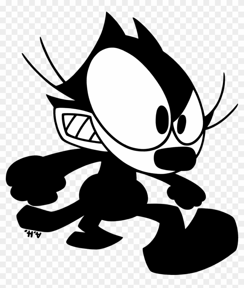 Felix Cat Cartoon Clipart - Angry Felix The Cat #241068