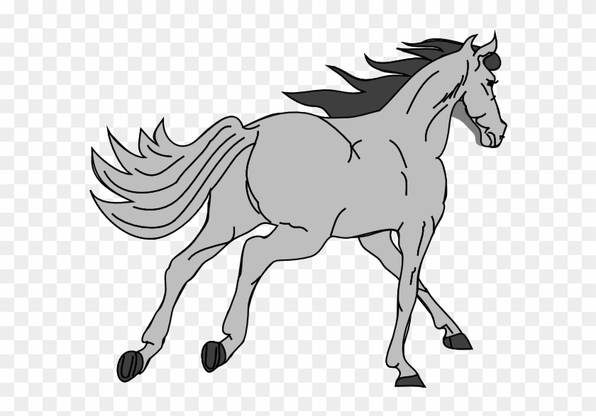 Gray Horse Clipart - Horse Clip Art Free #241076