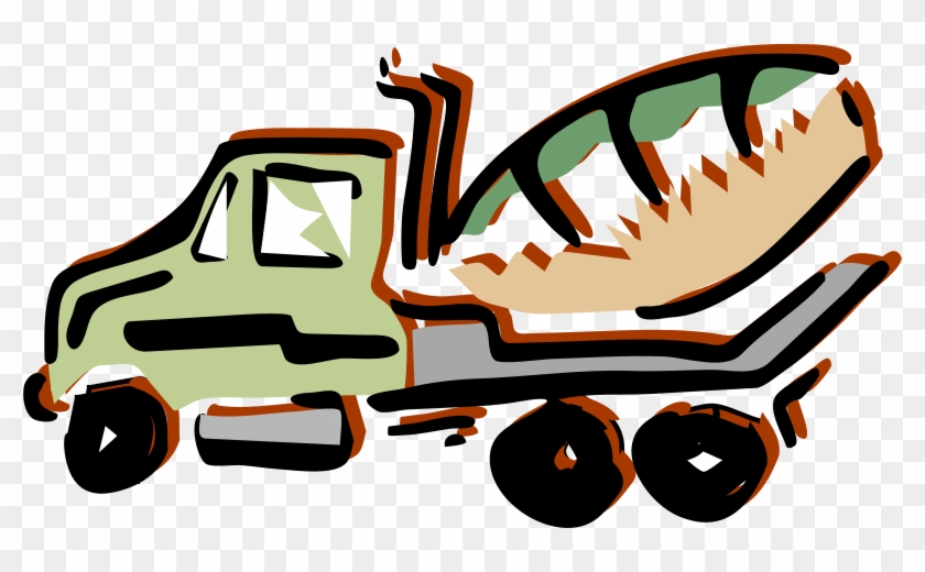 Free Old Heavy Truck Free Architetto Betoniera - Concrete Clipart #241091