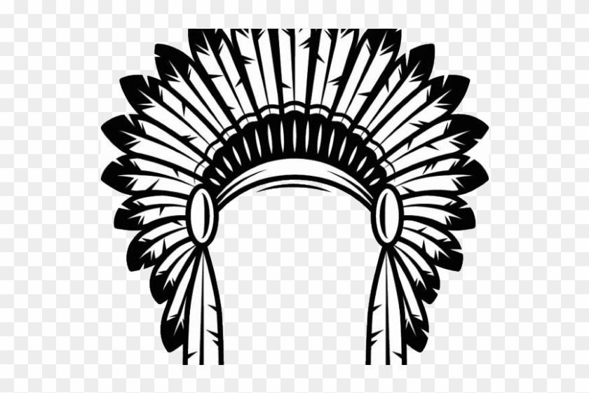 Headdress Clipart Indians Football - Headdress Clipart Indians Football #1531111