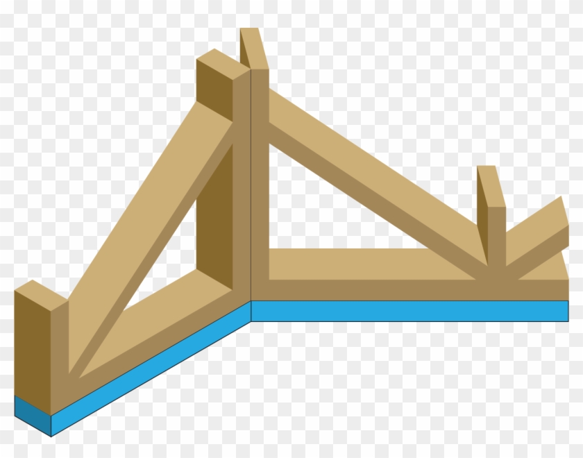 Lay Timber Beams Or Pre-constructed Frame Onto The - Lay Timber Beams Or Pre-constructed Frame Onto The #1531139