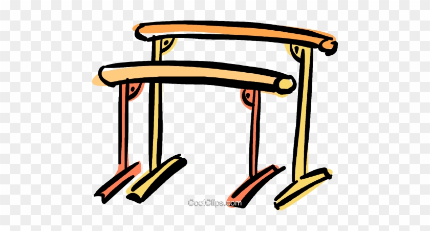 Uneven Bars Royalty Free Vector Clip Art Illustration - Uneven Bars Royalty Free Vector Clip Art Illustration #1531209