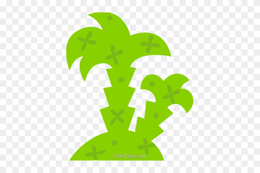 Island With Palm Trees Royalty Free Vector Clip Art - Island With Palm Trees Royalty Free Vector Clip Art #1531731