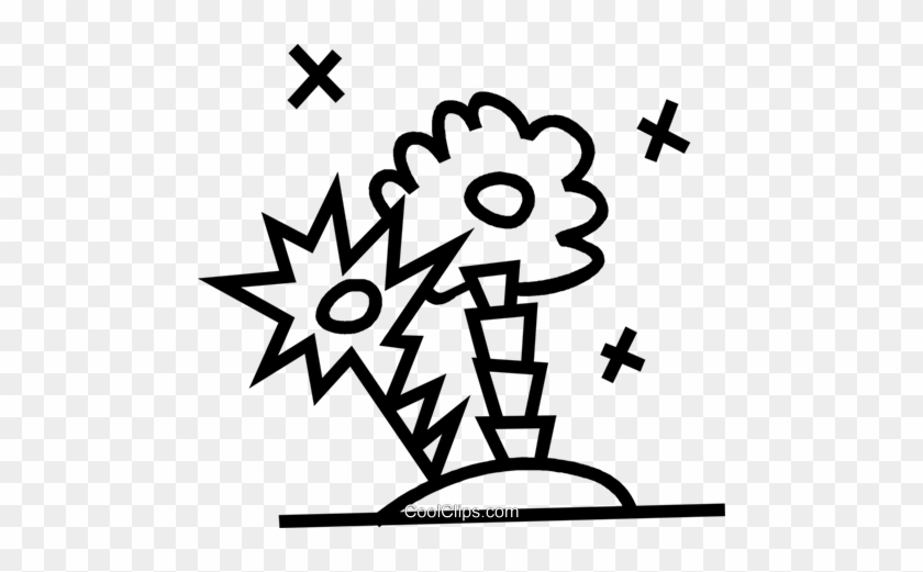 Palm Trees On An Island Royalty Free Vector Clip Art - Palm Trees On An Island Royalty Free Vector Clip Art #1531737