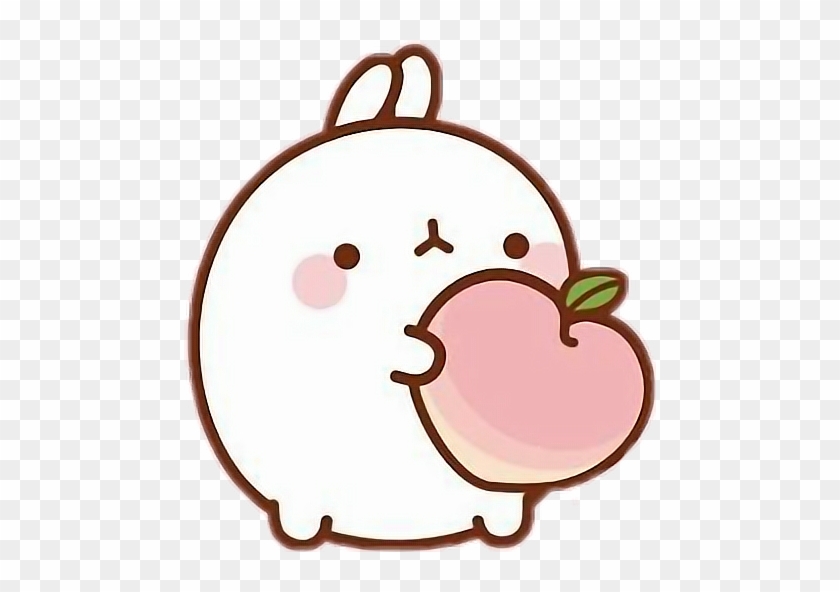 Free Molang Peach Cute Pink Sticker By Erza - Free Molang Peach Cute Pink Sticker By Erza #1531880