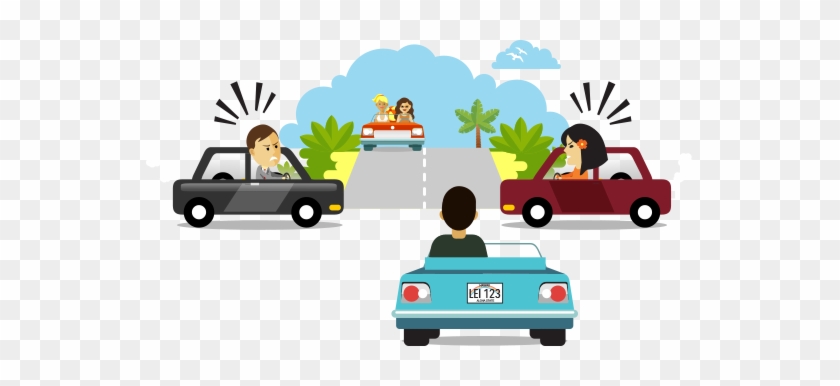 Various Drivers At An Intersection, Emotions Around - Various Drivers At An Intersection, Emotions Around #1532045