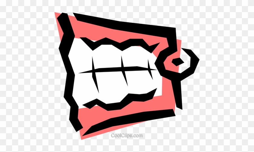 False Teeth Royalty Free Vector Clip Art Illustration - False Teeth Royalty Free Vector Clip Art Illustration #1532057