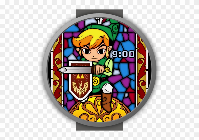 Link Stained Glass Watch Face Preview - Link Stained Glass Watch Face Preview #1532179
