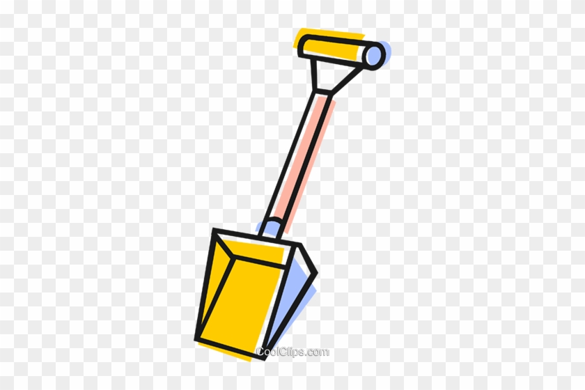 Snow Shovel Royalty Free Vector Clip Art Illustration - Snow Shovel Royalty Free Vector Clip Art Illustration #1532226