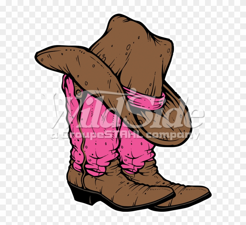 Pink Cowboy Boots & Hat - Pink Cowboy Boots & Hat #1532430