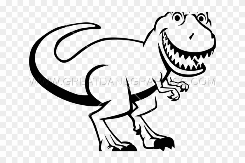 Tyrannosaurus Rex Clipart Line Art - Tyrannosaurus Rex Clipart Line Art #1532483