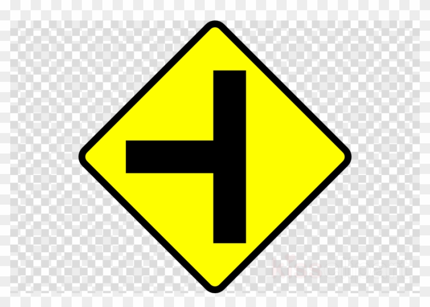 Download T Junction Road Signs Clipart Traffic Sign - Download T Junction Road Signs Clipart Traffic Sign #1532494