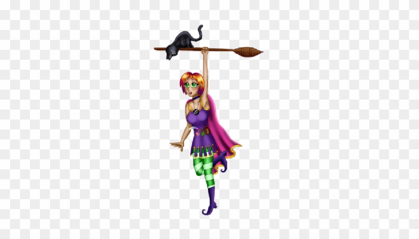 Halloween Witch With Black Cat - Halloween Witch With Black Cat #1532796