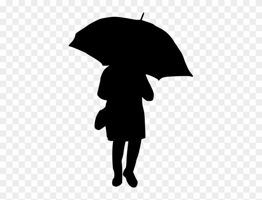 Woman Umbrella Silhouette - Woman Umbrella Silhouette #1532811