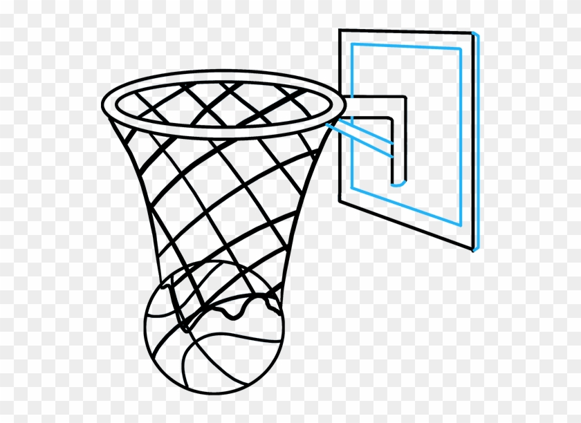 Goal Drawing Basketball Hoop - Goal Drawing Basketball Hoop #1532870