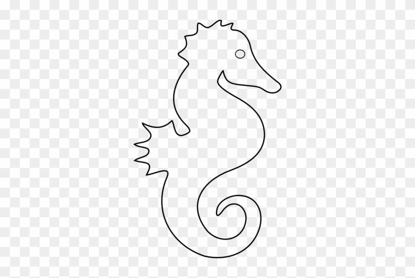 Dolphin Coloring Sea Horse - Dolphin Coloring Sea Horse #1533491