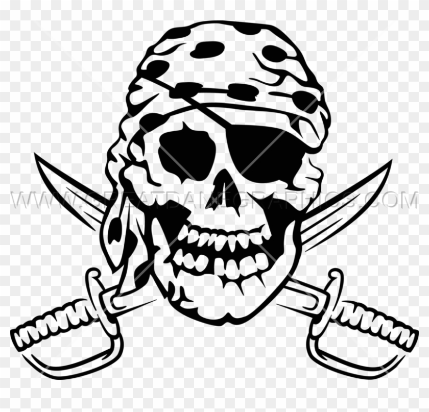 Clipart Skull Bandana - Clipart Skull Bandana #1533544