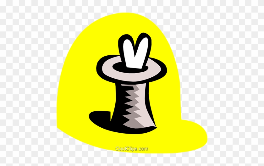 Magician's Hat Royalty Free Vector Clip Art Illustration - Magician's Hat Royalty Free Vector Clip Art Illustration #1533588