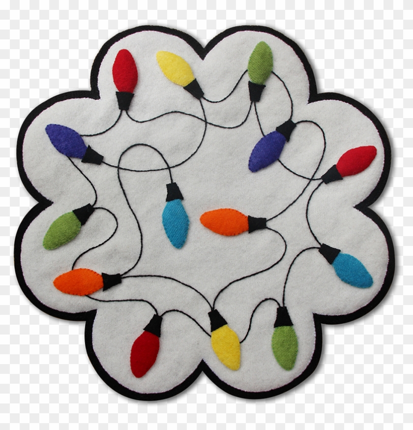 Holiday Lights Candle Mat - Holiday Lights Candle Mat #1533869