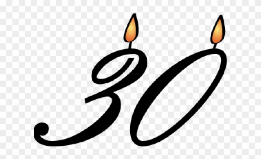 30th Birthday Clipart - 30th Birthday Clipart #1533998
