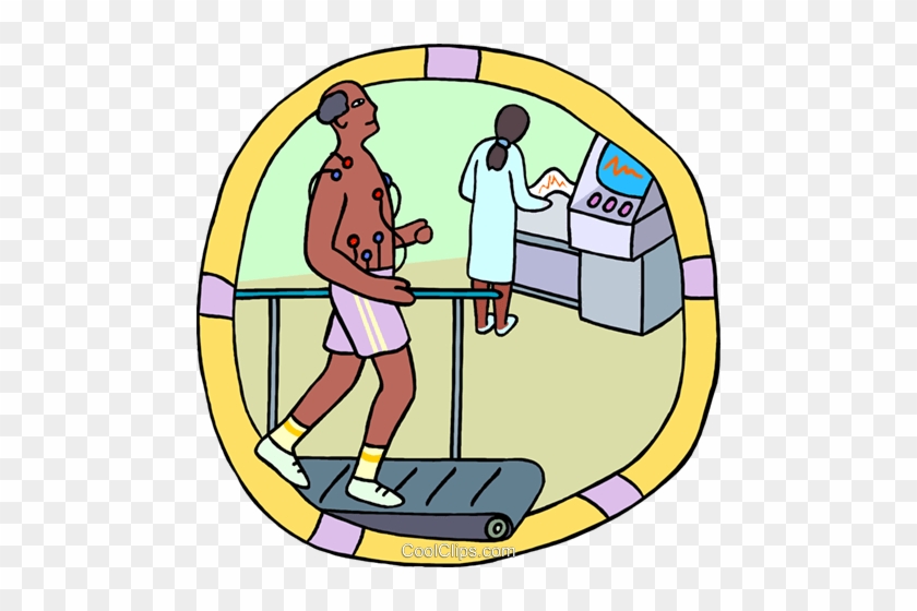 Medical, Patient Running On A Treadmill Royalty Free - Medical, Patient Running On A Treadmill Royalty Free #1534370