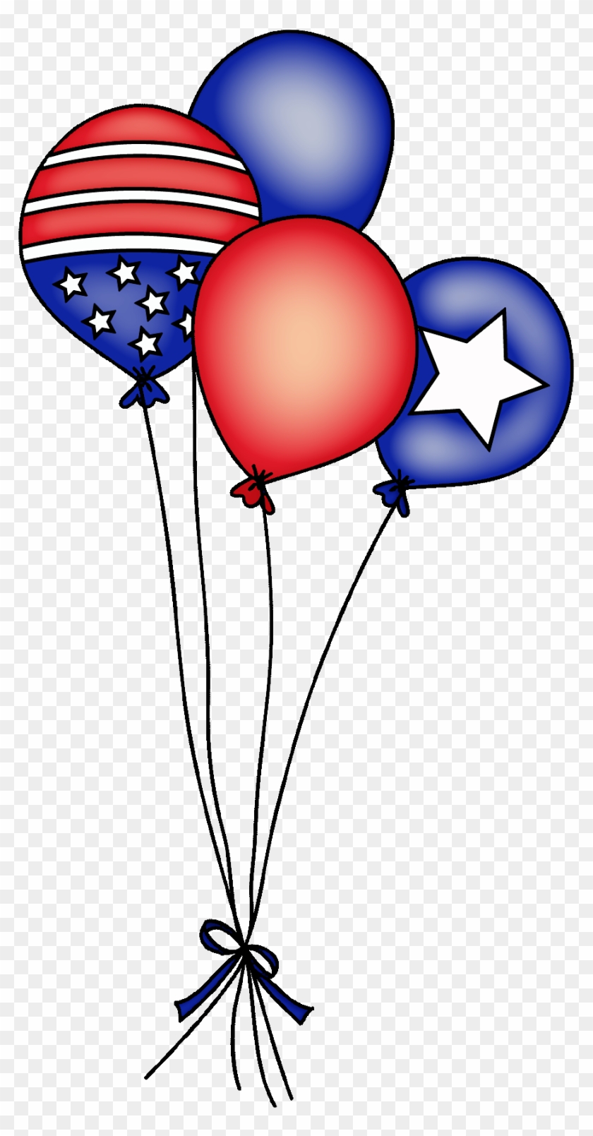 Balloon Clipart 4th July - Balloon Clipart 4th July #1534498