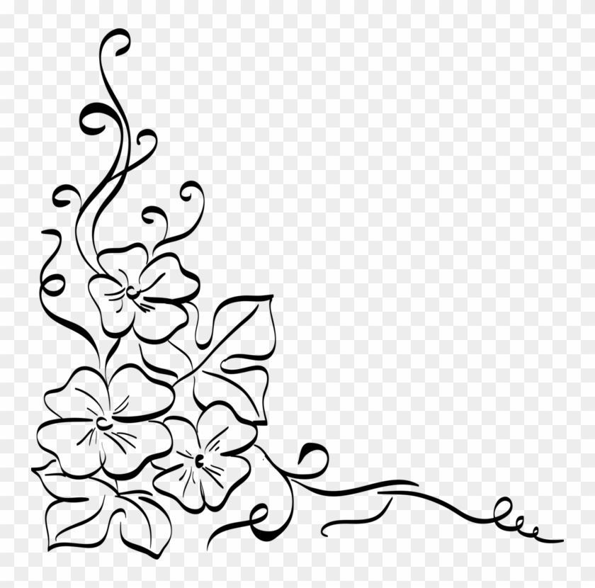Floral Design Decorative Arts Drawing Flower Ornament - Floral Design Decorative Arts Drawing Flower Ornament #1534525