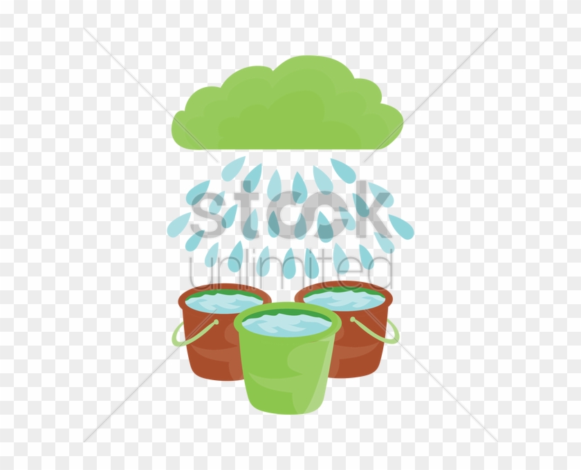 Clipart Rain Bucket - Clipart Rain Bucket #1535143