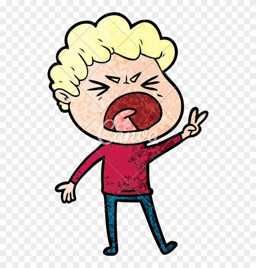 Cartoon Furious Man - Cartoon Furious Man #1535184