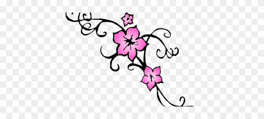 Cherry Blossom Flower Tattoo Outline Tattoos Designs - Cherry Blossom Flower Tattoo Outline Tattoos Designs #1535272