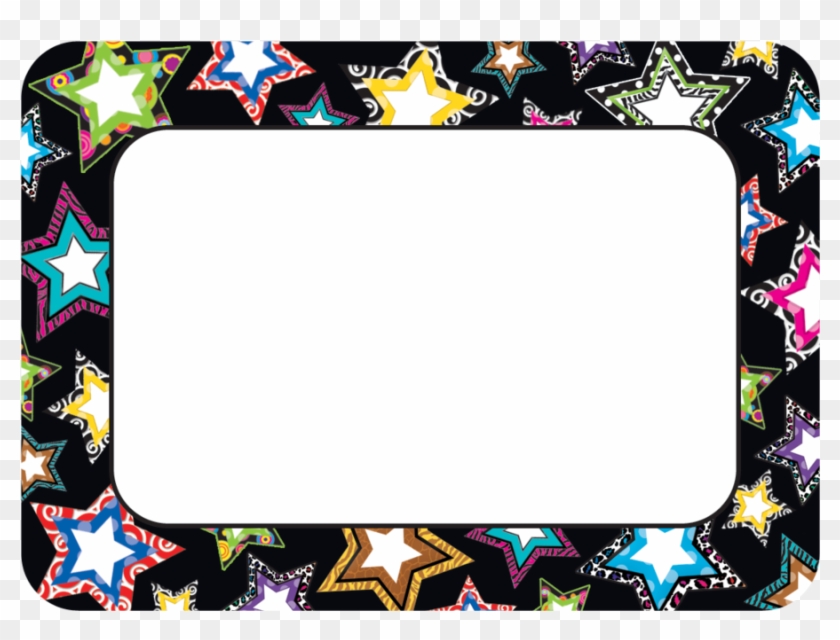 Tcr5260 Fancy Stars Name Tags/labels Image - Tcr5260 Fancy Stars Name Tags/labels Image #1535946