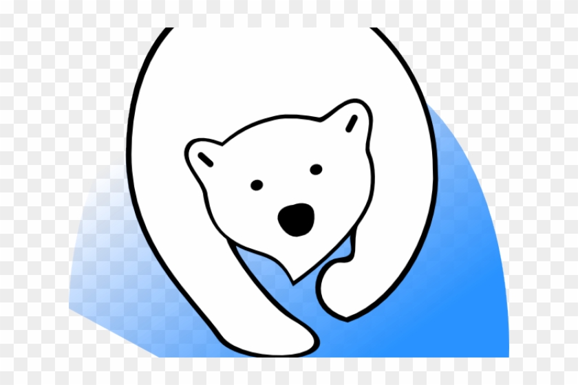 Polar Bear Clipart Head - Polar Bear Clipart Head #1536126