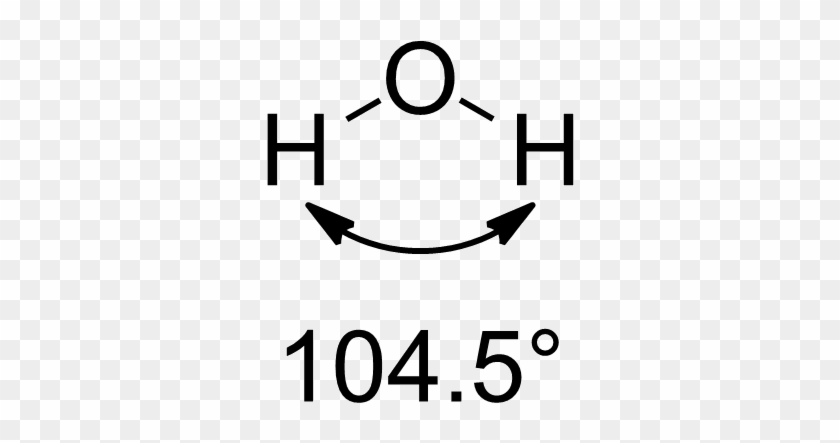 Shape Of Water Molecule Showing That The Real Bond - Shape Of Water Molecule Showing That The Real Bond #1536282