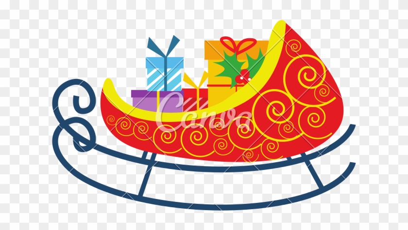 Christmas Sleigh Icon - Christmas Sleigh Icon #1536766