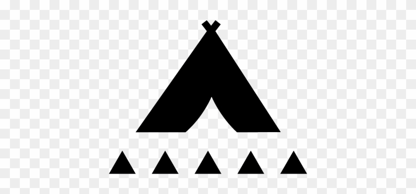 Tribal Tent With Small Triangles Vector - Tribal Tent With Small Triangles Vector #1536832