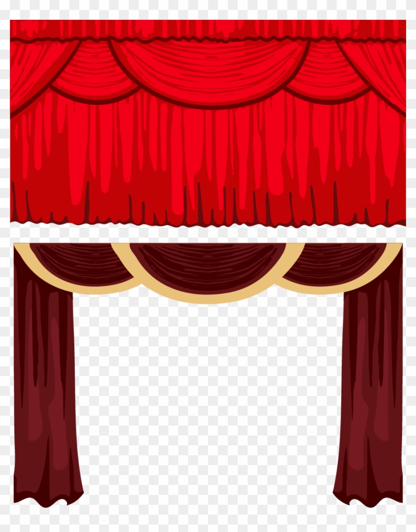 Theater Drapes And Stage - Theater Drapes And Stage #1536906