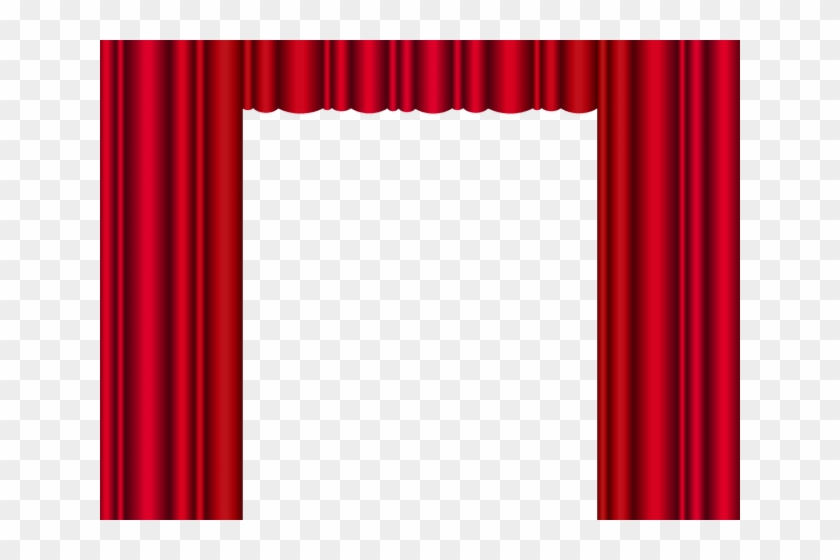 Curtain Clipart Golden Stage - Curtain Clipart Golden Stage #1536908