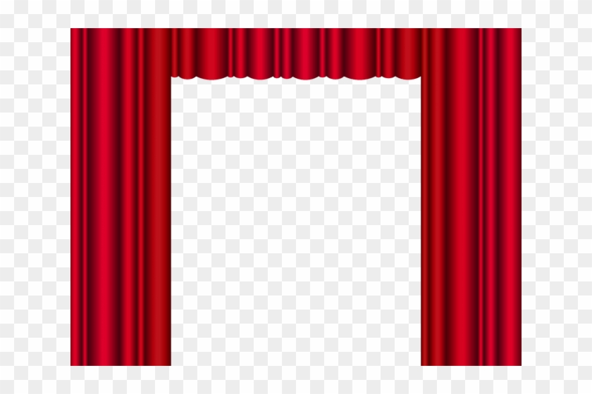 Curtain Clipart Golden Stage - Curtain Clipart Golden Stage #1536908